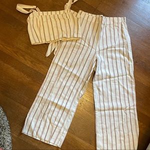 2 piece linen set